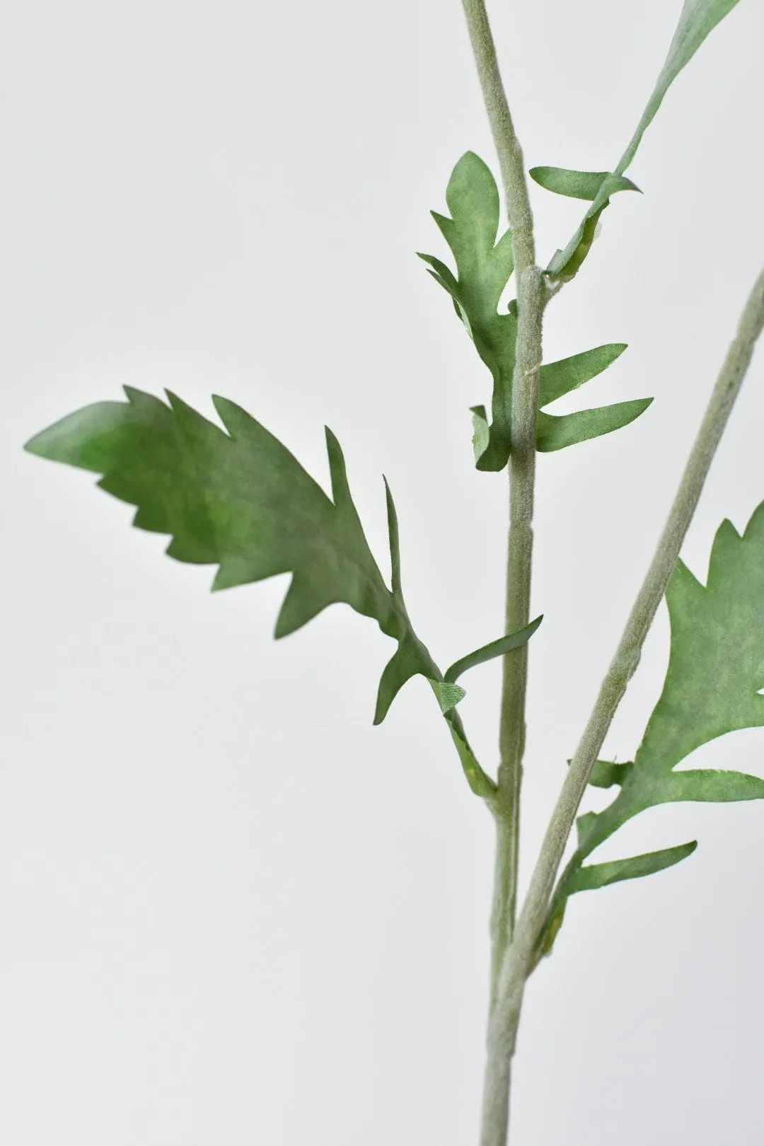 28" Faux White Scabiosa Stem