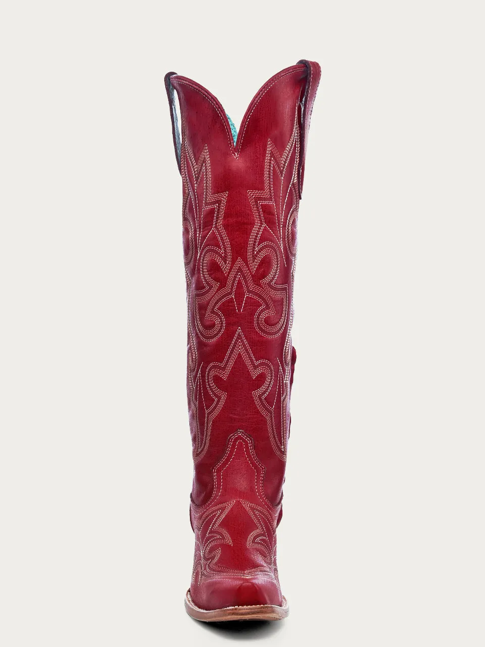 A4465 - RED EMBROIDERY TALL TOP