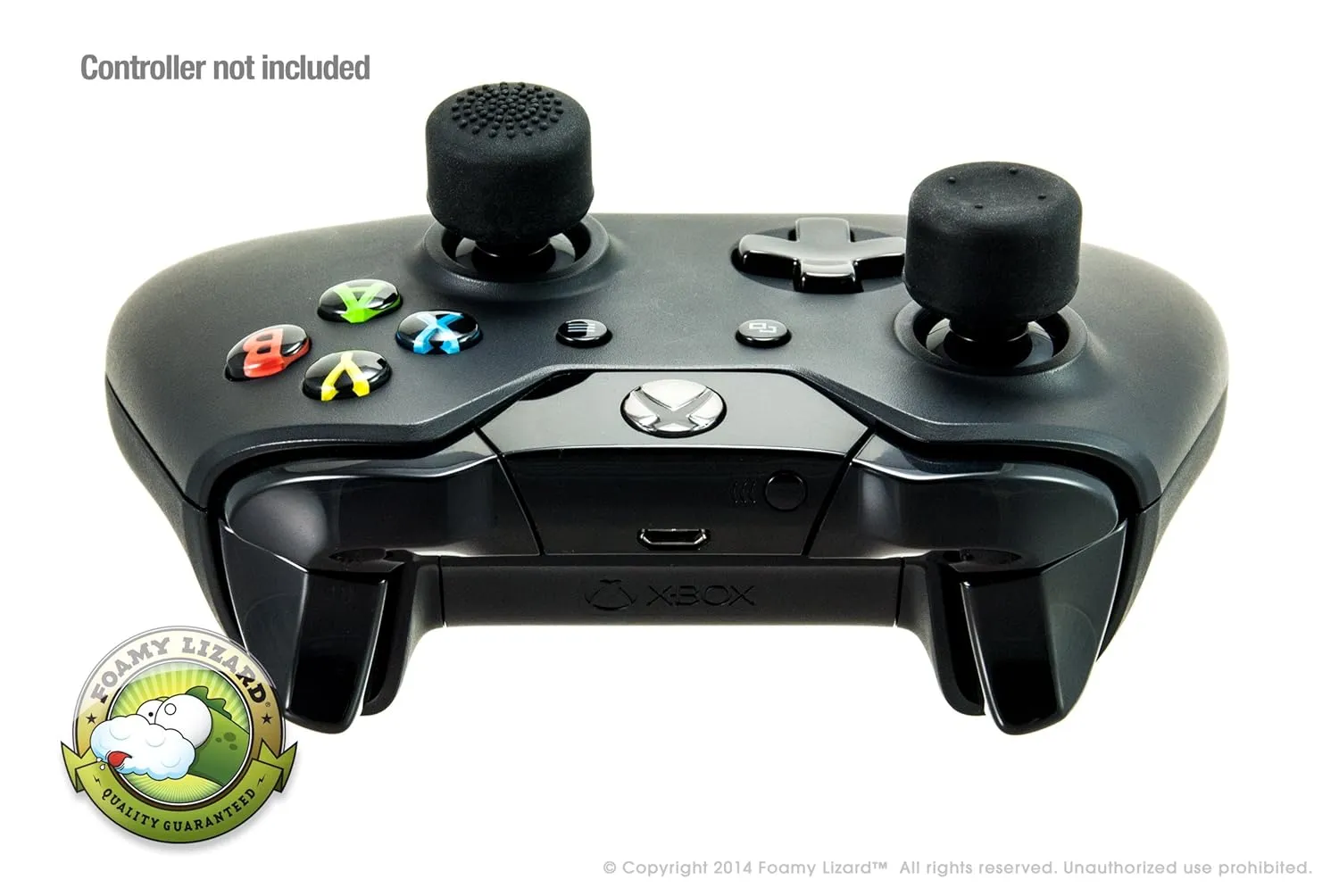 AceShot Thumb Grips (8pc) for Xbox One (Series X, S) & Steamdeck by Foamy Lizard  Sweat Free 100% Silicone Precision Raised Antislip Rubber Analog Stick Grips for Xbox One Controller (8 Grips) Black