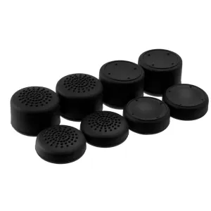 AceShot Thumb Grips (8pc) for Xbox One (Series X, S) & Steamdeck by Foamy Lizard  Sweat Free 100% Silicone Precision Raised Antislip Rubber Analog Stick Grips for Xbox One Controller (8 Grips) Black