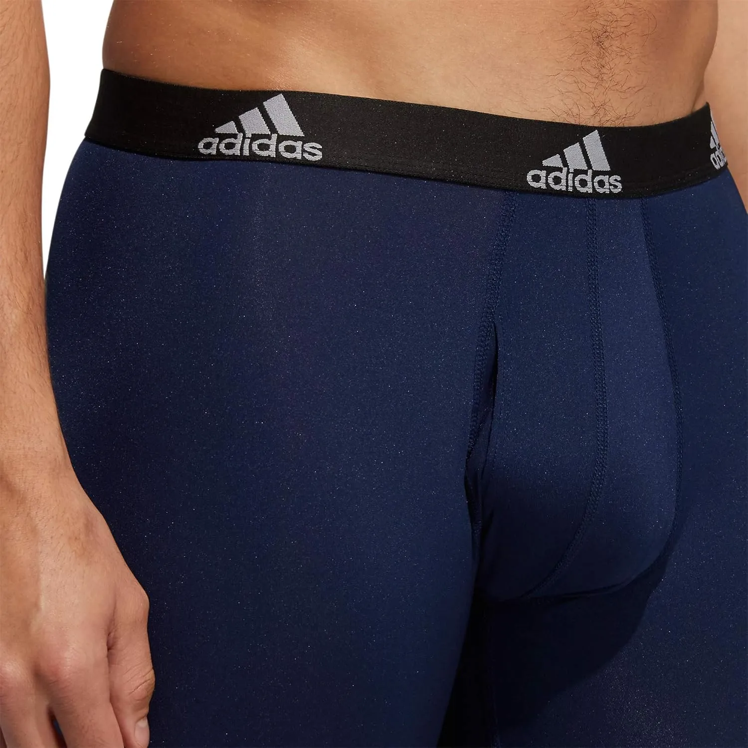 adidas Men's Performance 3-Pack Long Boxer Brief, Underwear Boxer Briefs - 3-Pack Long Men's Underwear Pack