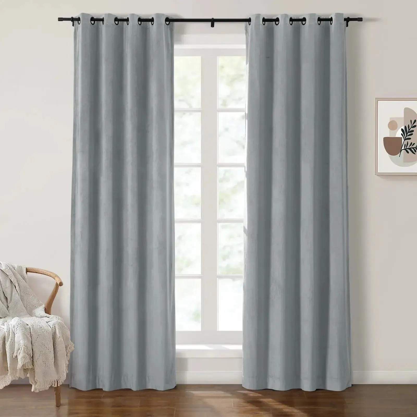 Birkin Velvet Curtain Grommet