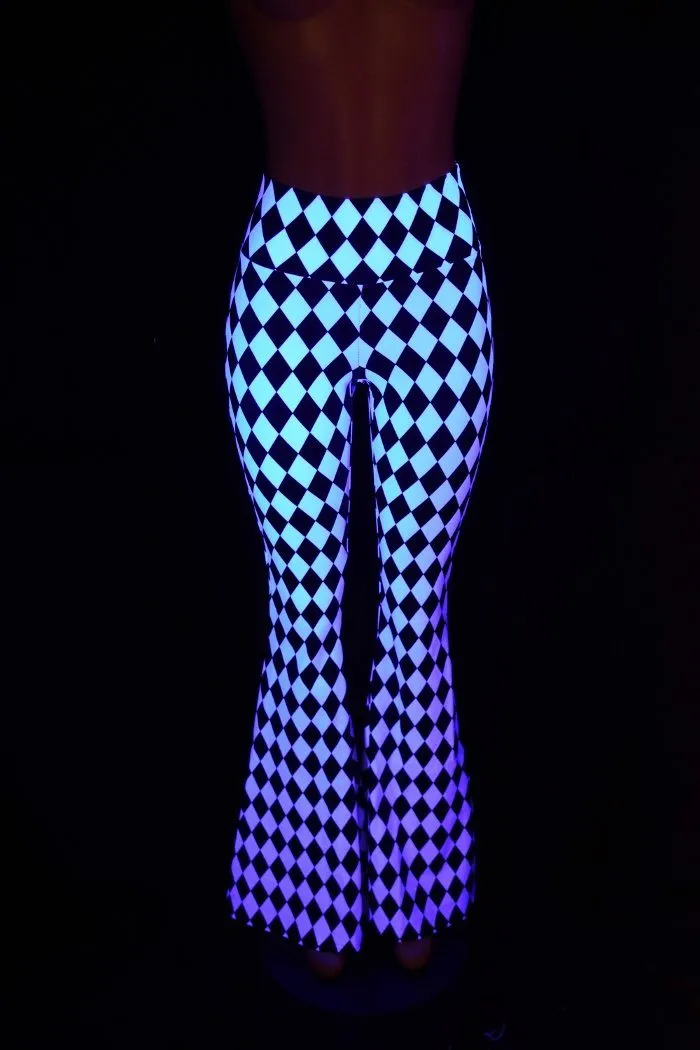 Black & White High Waist Solar Flares