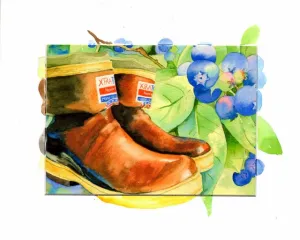 Blueberry Boots  Print