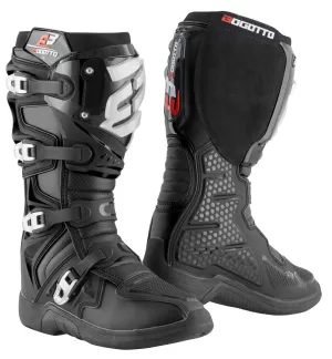 Bogotto MX-6 Motocross Boots with Shin Guard, Black