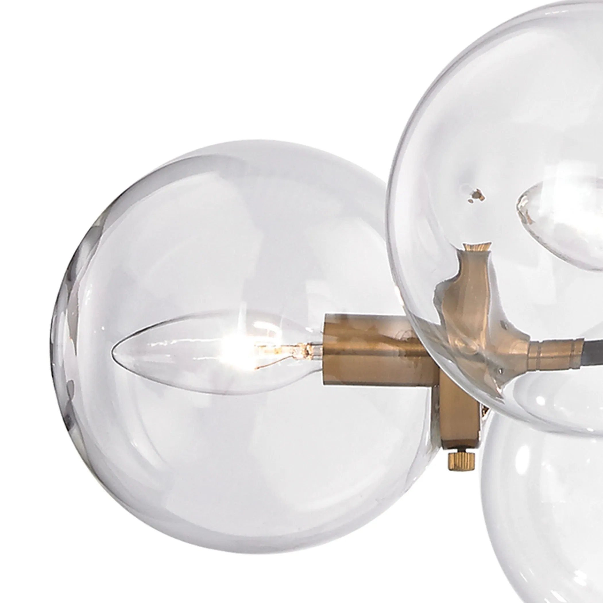 Boudreaux 28" 6 Light Chandelier in Antique Gold