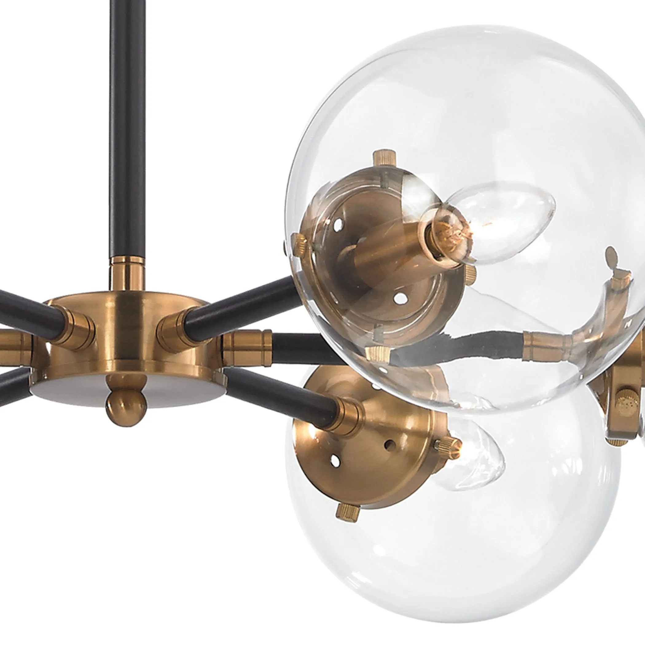 Boudreaux 28" 6 Light Chandelier in Antique Gold