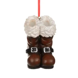 Brown Santa Boots Ornament