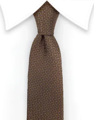 Brown Skinny Tie