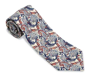 Burgundy Chester Paisley Necktie - F5599