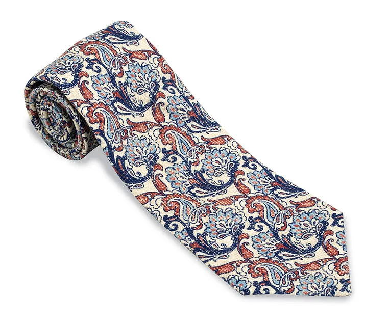 Burgundy Chester Paisley Necktie - F5599