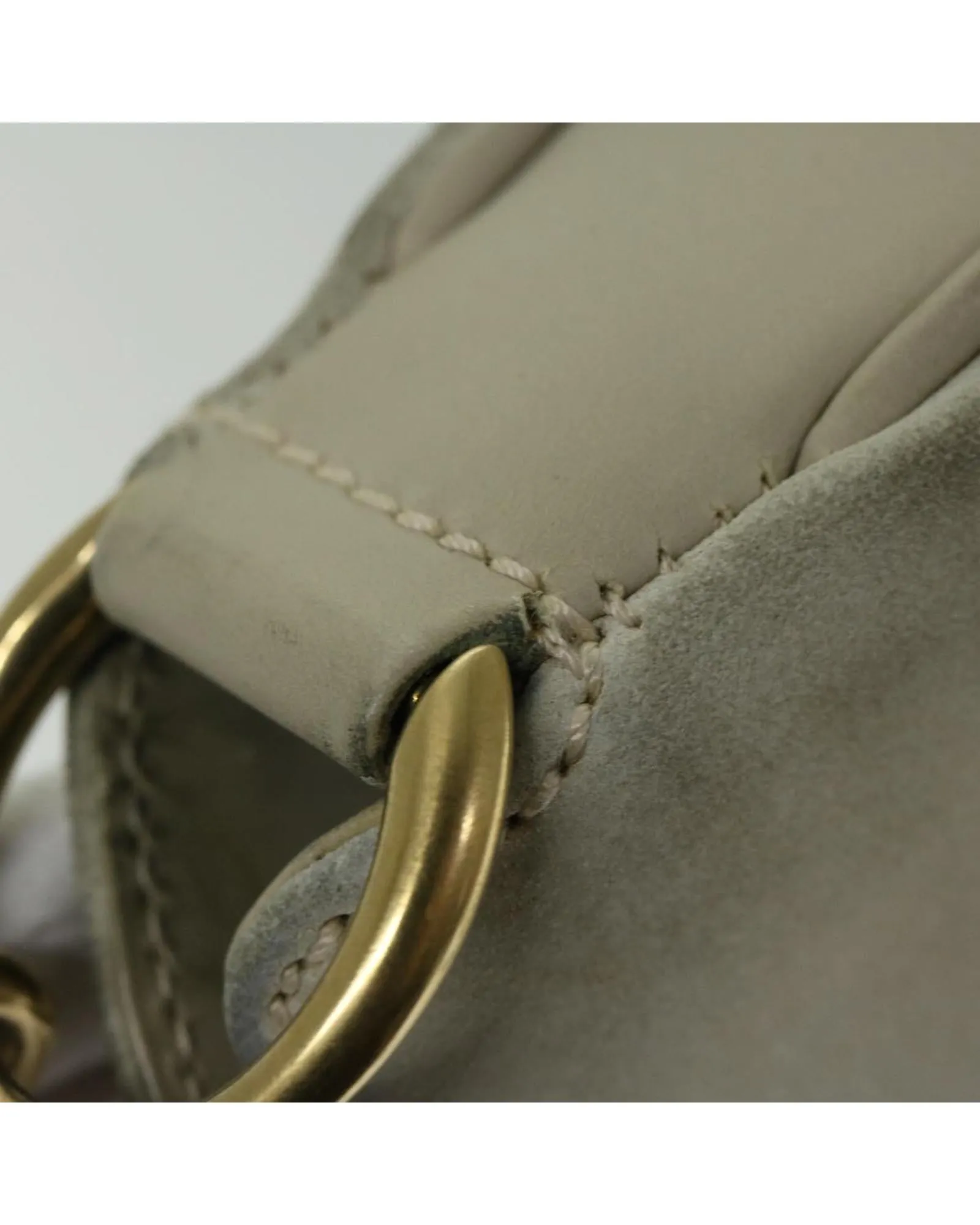 Chic Suede Shoulder Bag with Unique Bamboo Detailing