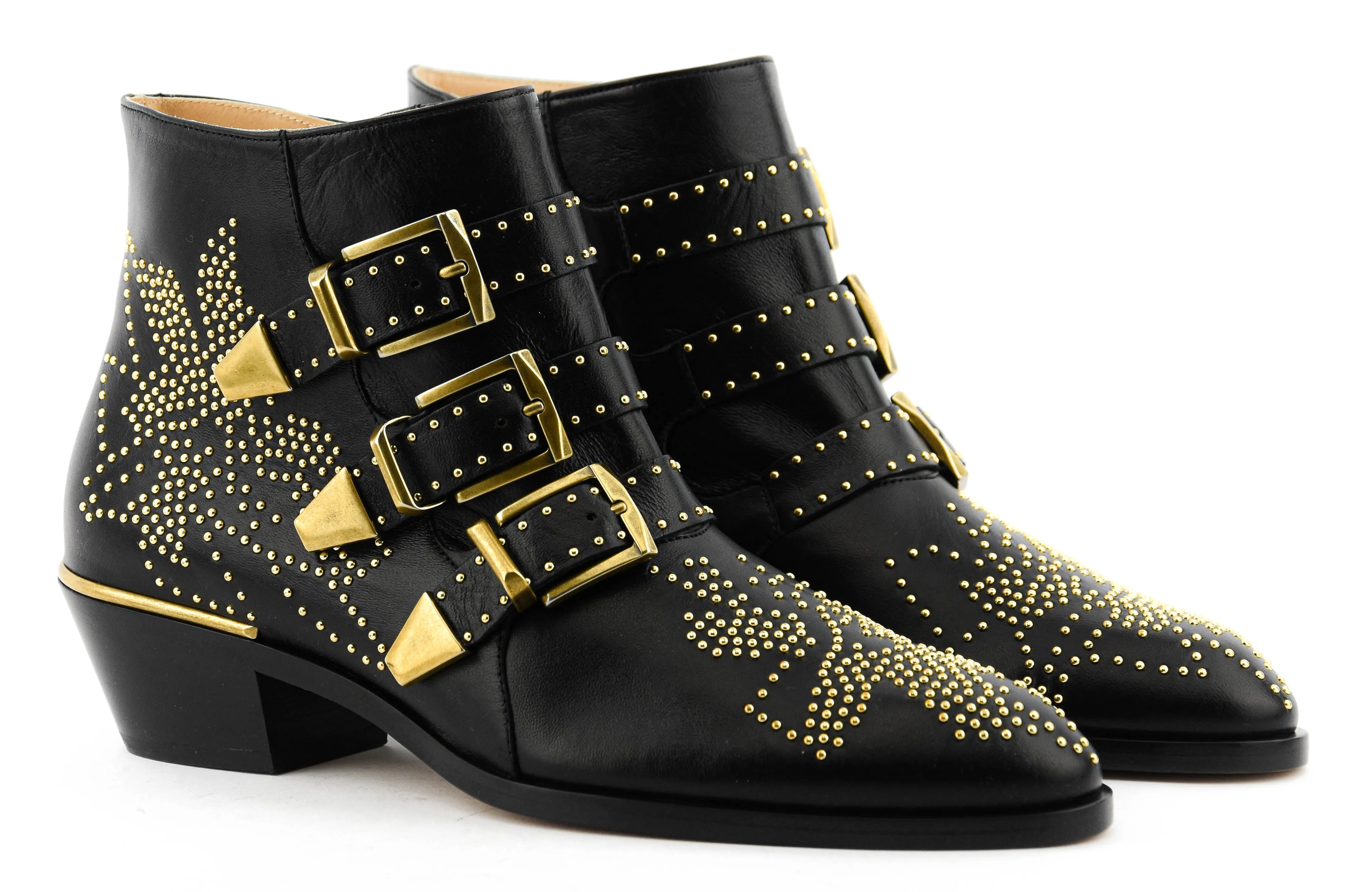 CHLOE SUSANNA BOOTS BLACK GOLD
