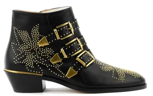 CHLOE SUSANNA BOOTS BLACK GOLD