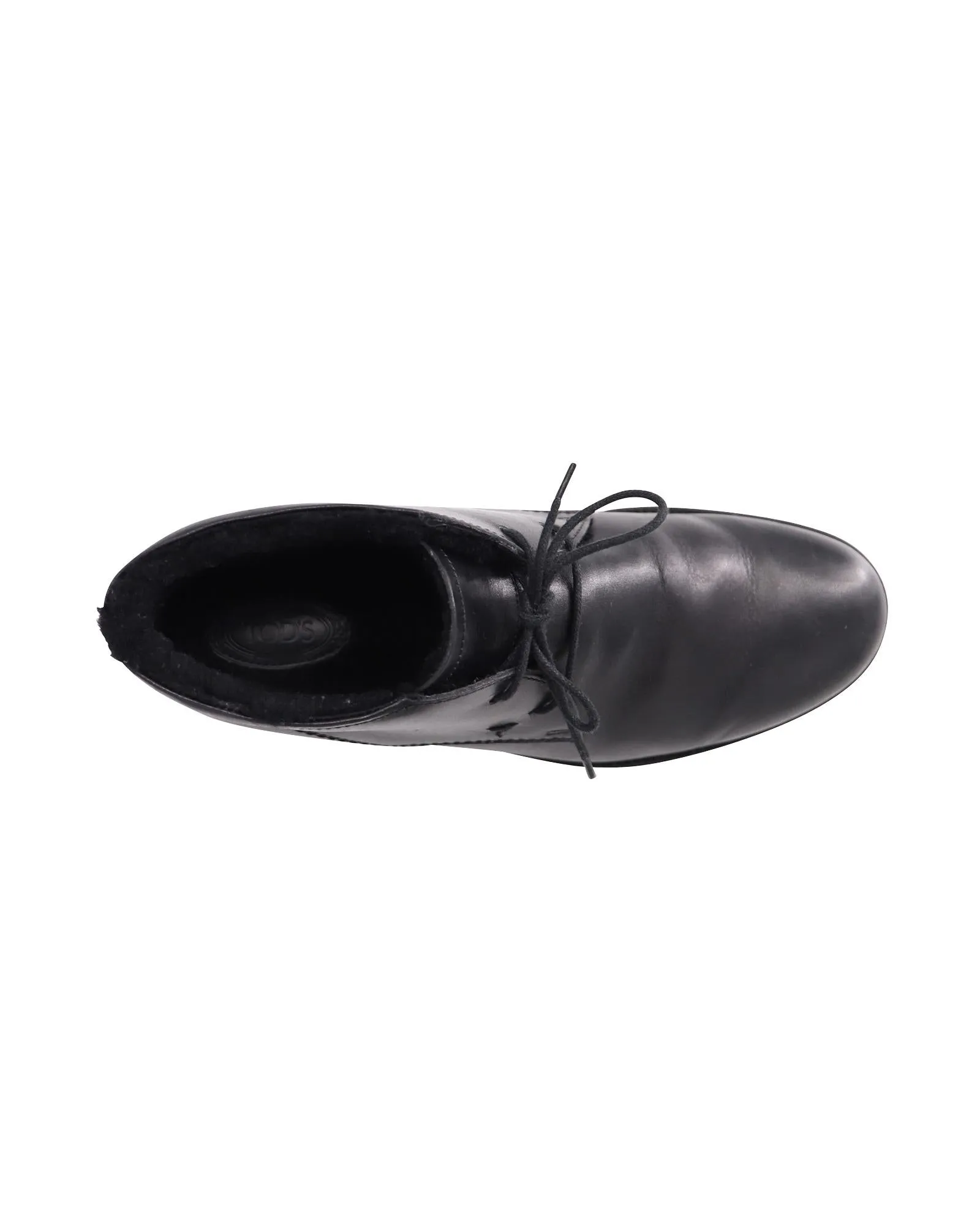 Classic Black Leather Ankle Boots with Rubber Sole