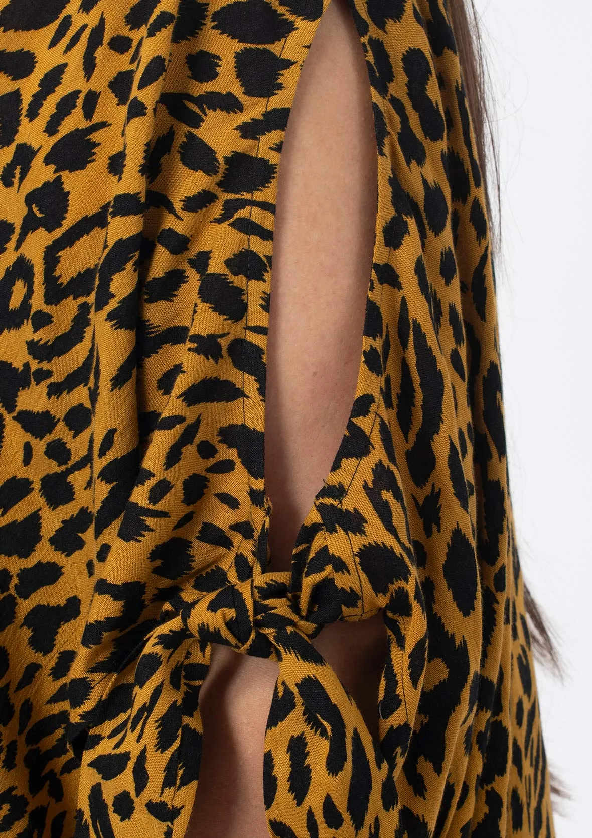 Cold Shoulder Long Line Top