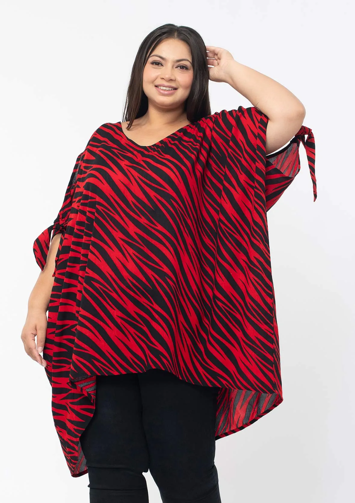 Cold Shoulder Long Line Top