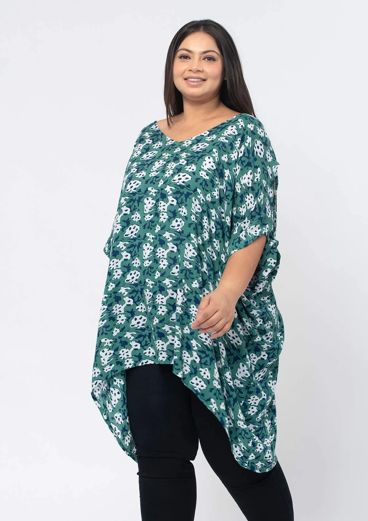 Cold Shoulder Long Line Top
