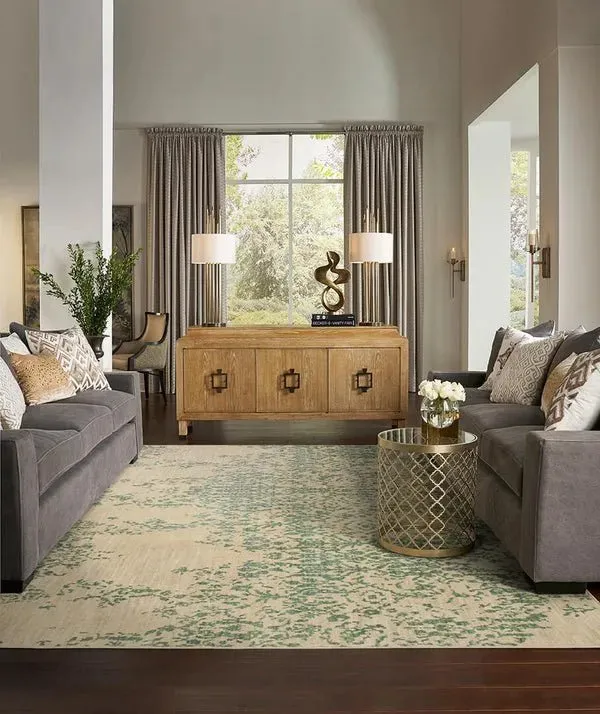Cosmopolitan Nirvana Jade by Virginia Langley 90953 60128 Rug