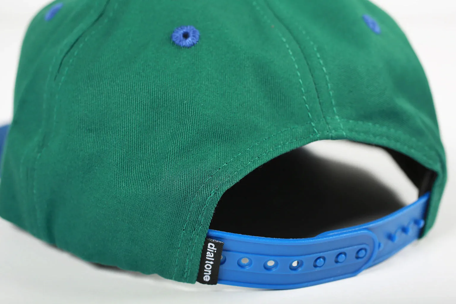 DIAL TONE WHEEL CO DIAL LOGO SNAPBACK HAT FOREST / NAVY