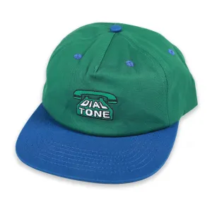 DIAL TONE WHEEL CO DIAL LOGO SNAPBACK HAT FOREST / NAVY