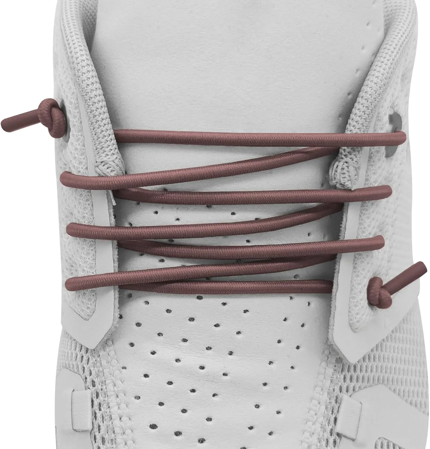 Elastic Shoelaces for On Cloud Sneakers, 1/10" (2.5mm) Stretchy Round Bungee Strings Replacement Speed Laces