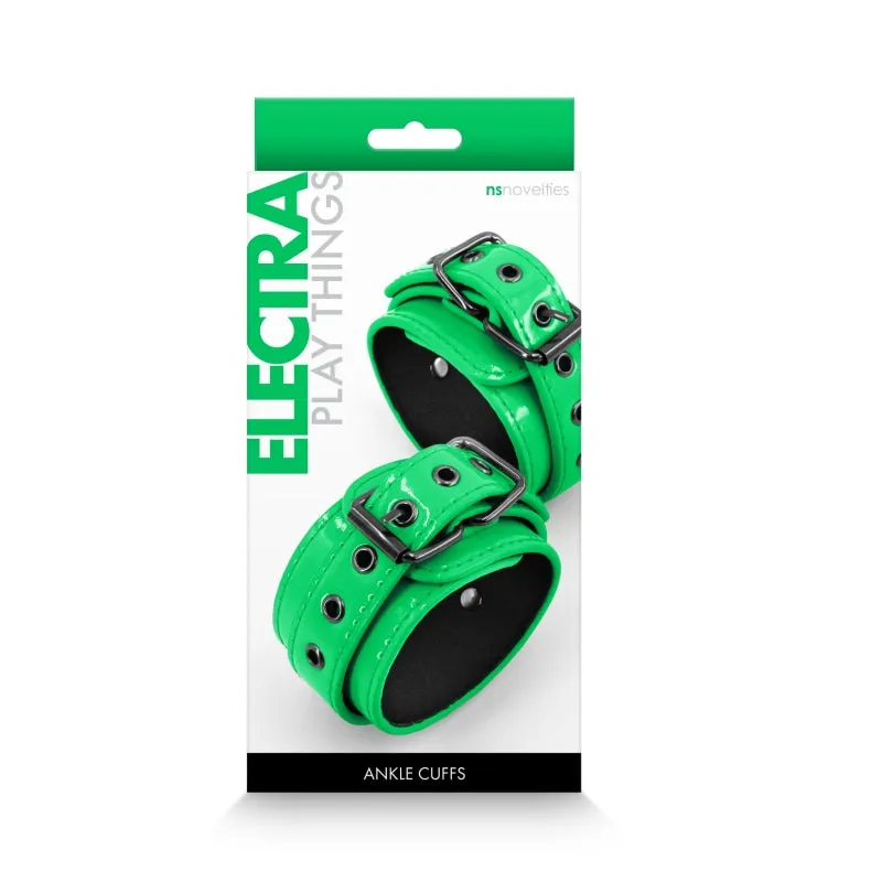 Electra Play Things - Ankle Cuffs - Green