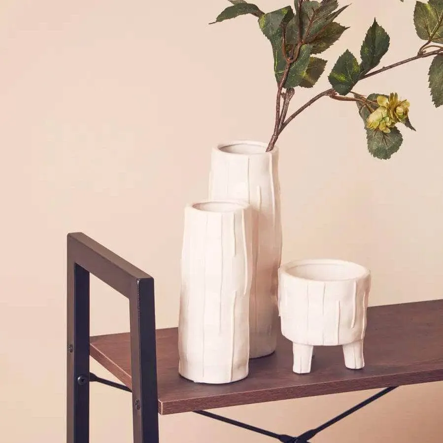 Fara White Vase - Large