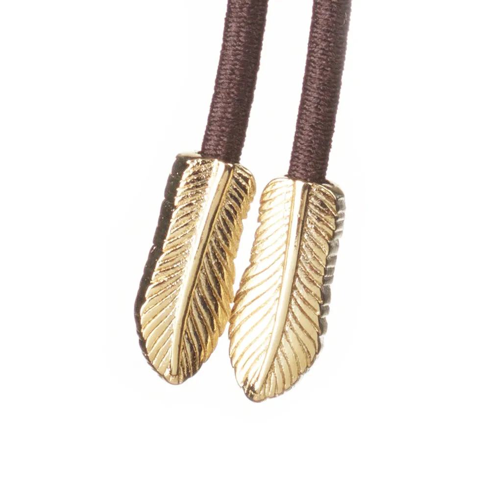 Feather Gold on brown