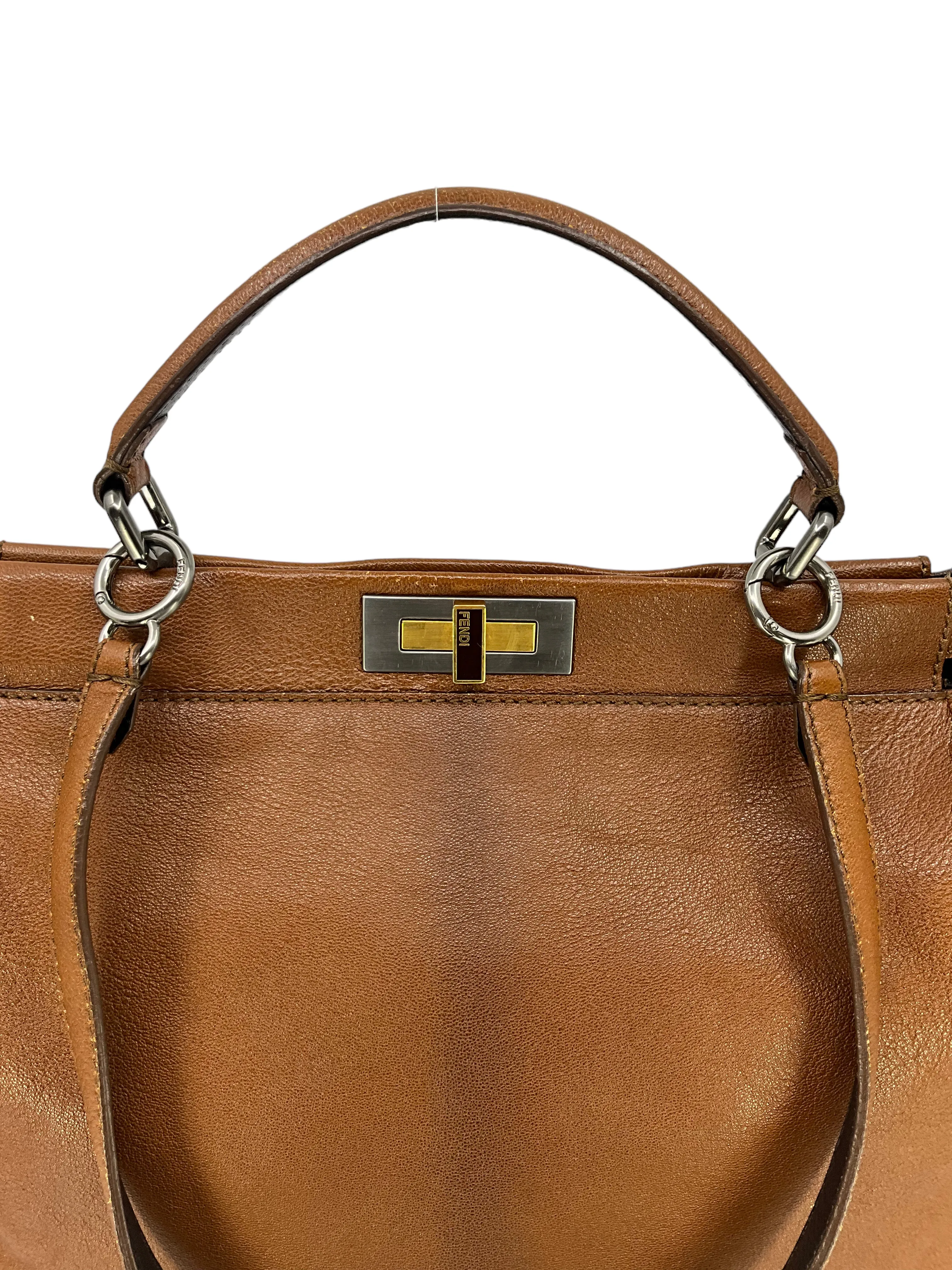 FENDI Ombre Leather Large Peekaboo Satchel Bag