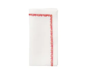 Filament Napkin in White Pink & Orange Set of 4 by Kim Seybert