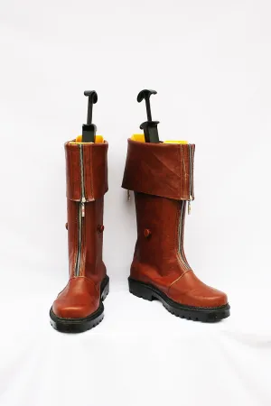 Final Fantasy 7 Cloud Cosplay Boots Brown