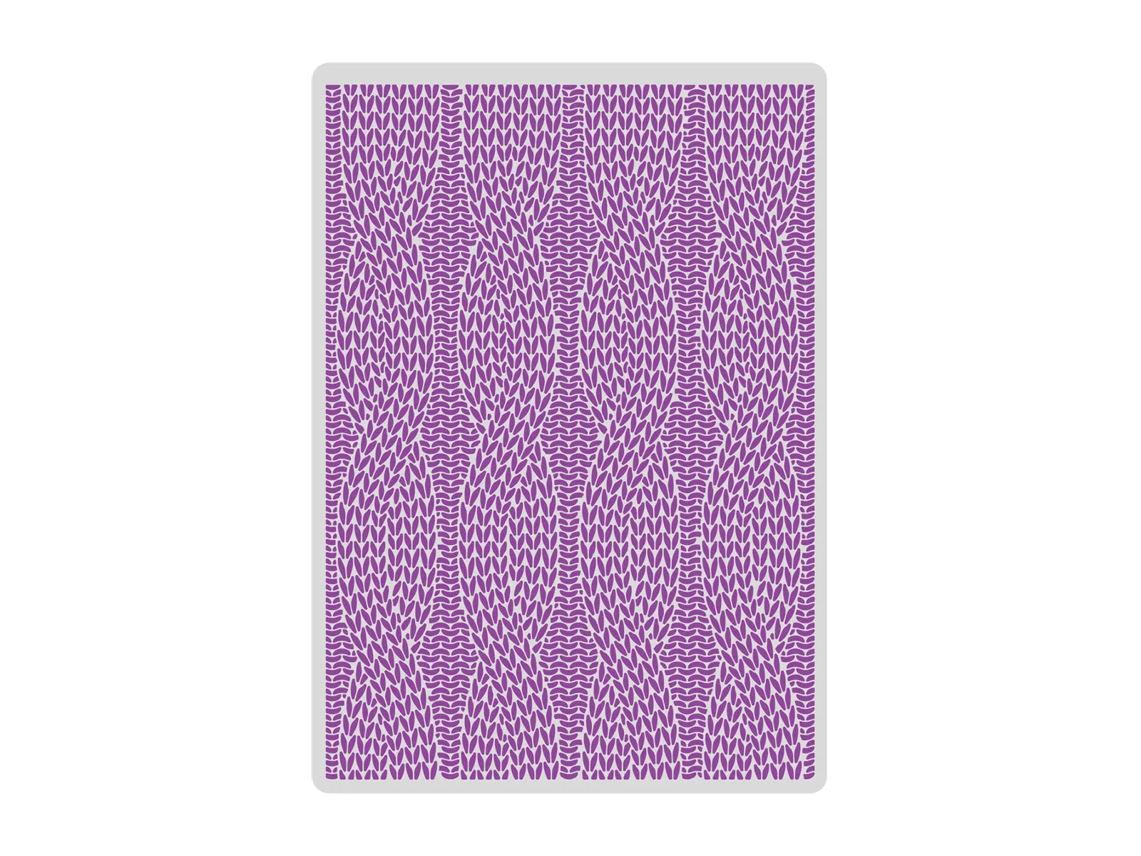 Gemini 5 x 7” 2D Textured Embossing Folder - Cable Knit