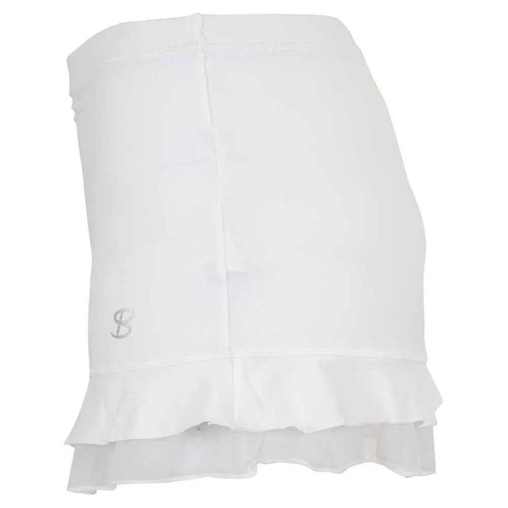 Girls' UV Colors Ruffle Tennis Skort White