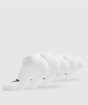Gymshark Ankle Socks 5pk - White