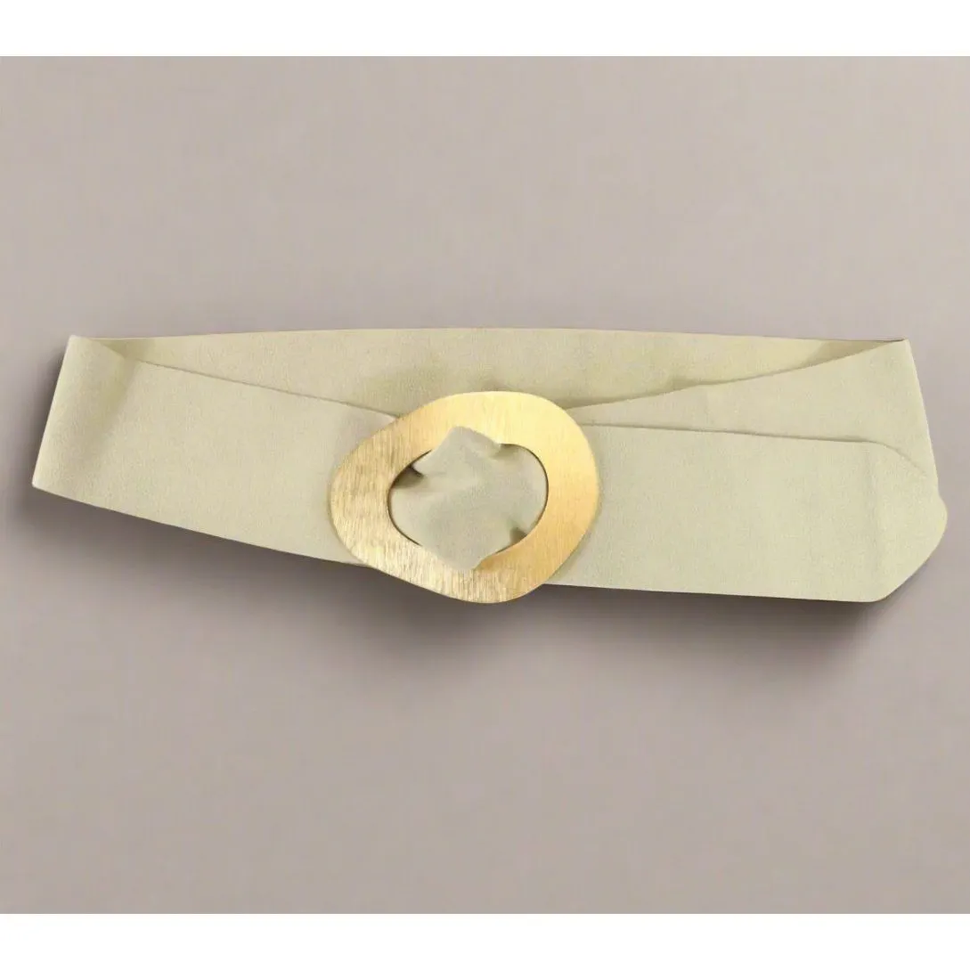 Haye Beige Suede Belt BC Belt