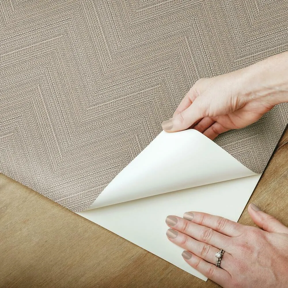 Herringbone Weave Peel and Stick Wallpaper