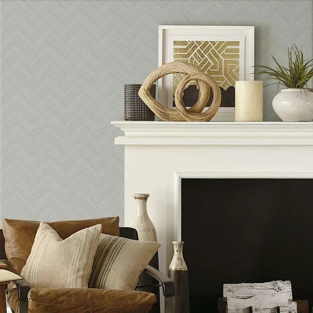 Herringbone Weave Peel and Stick Wallpaper