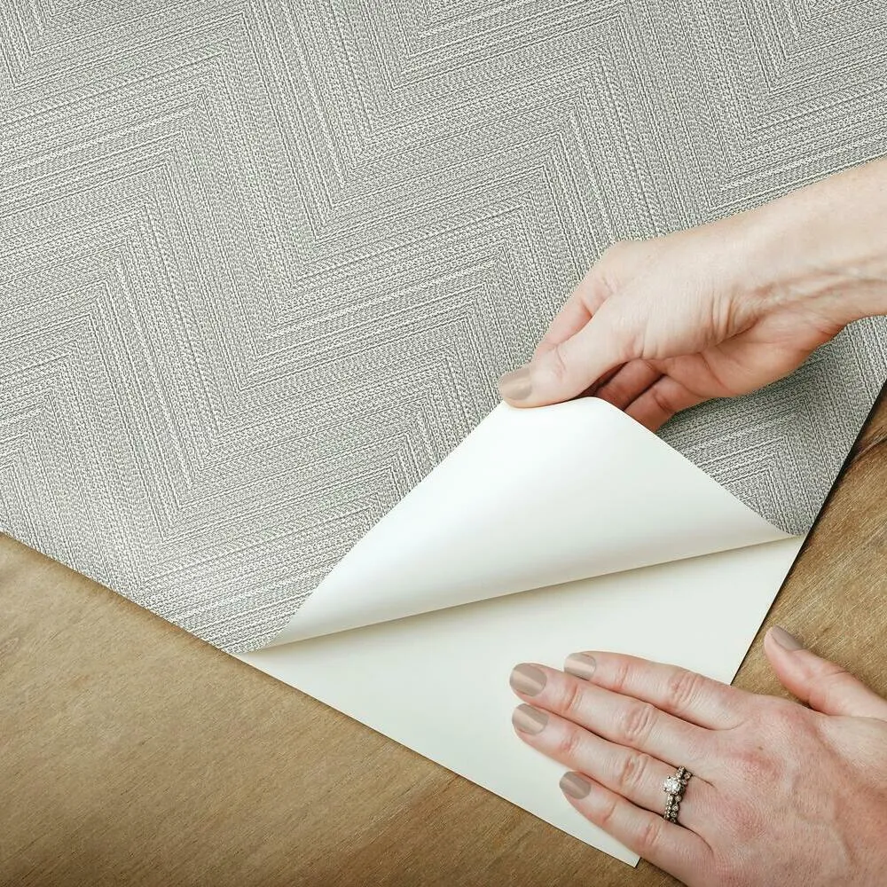 Herringbone Weave Peel and Stick Wallpaper