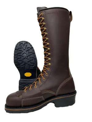 Hoffman Boots Unlined Lineman Boot Leather Work Shoes - 9017