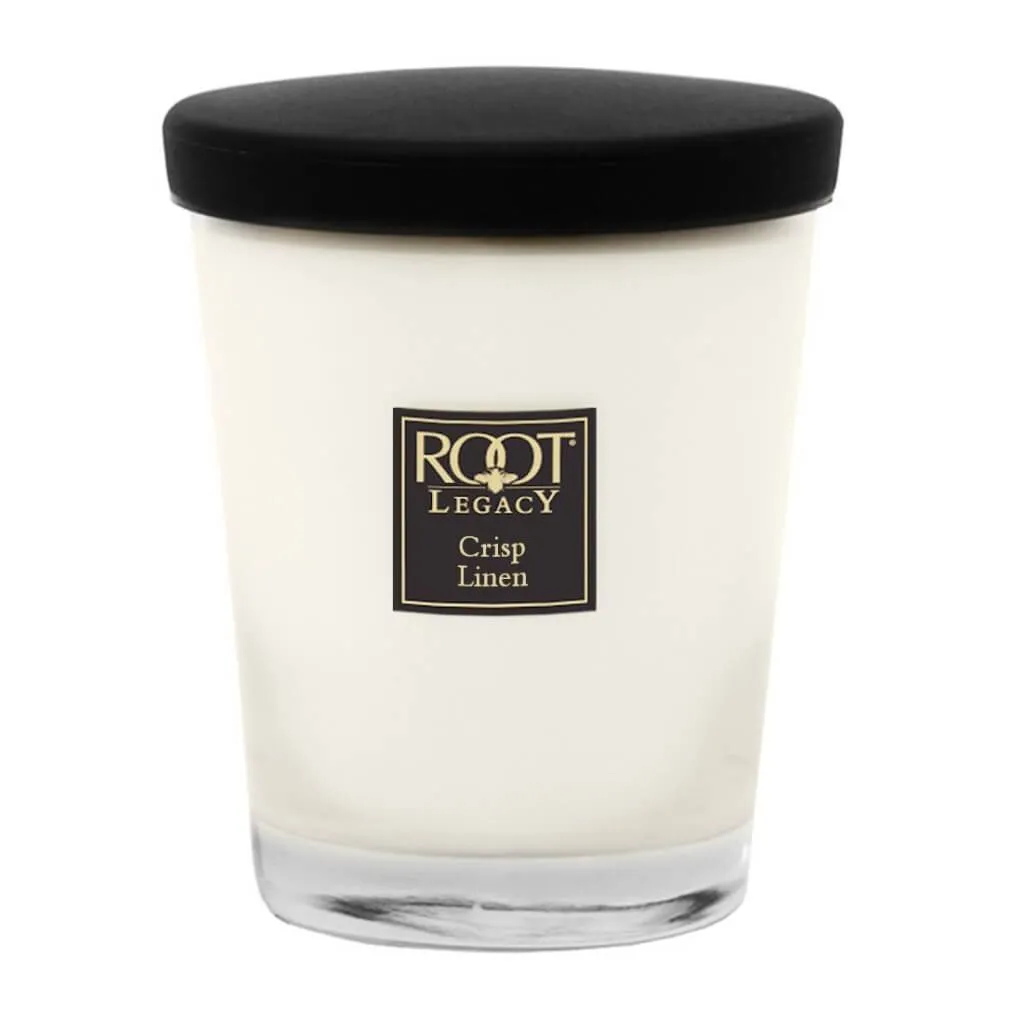 Honeycomb Veriglass Candle Large Crisp Linen