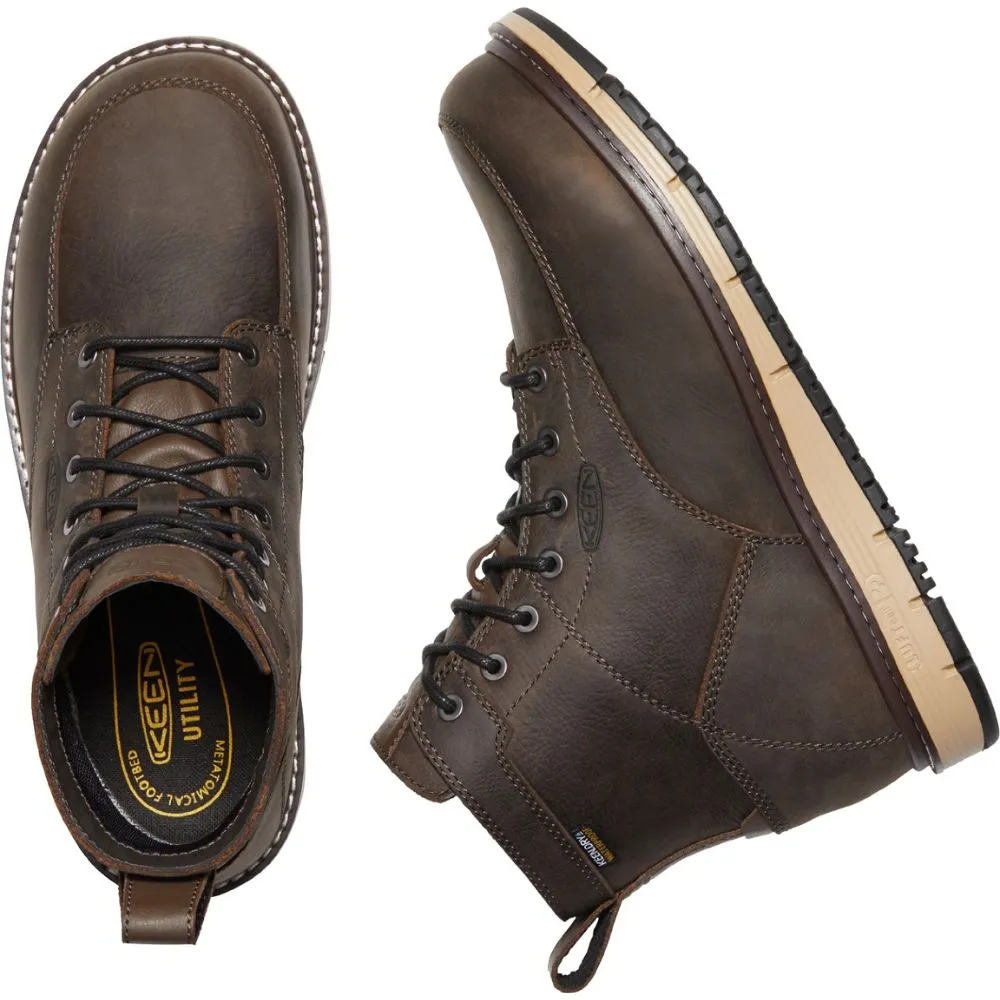 Keen San Jose Men’s 6” Aluminum Toe Work Boot - Brown 1023250