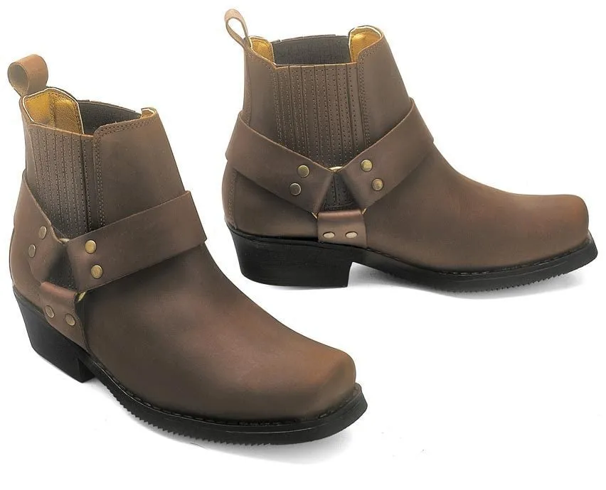 Kochmann City Biker Motorcycle Boots, brown