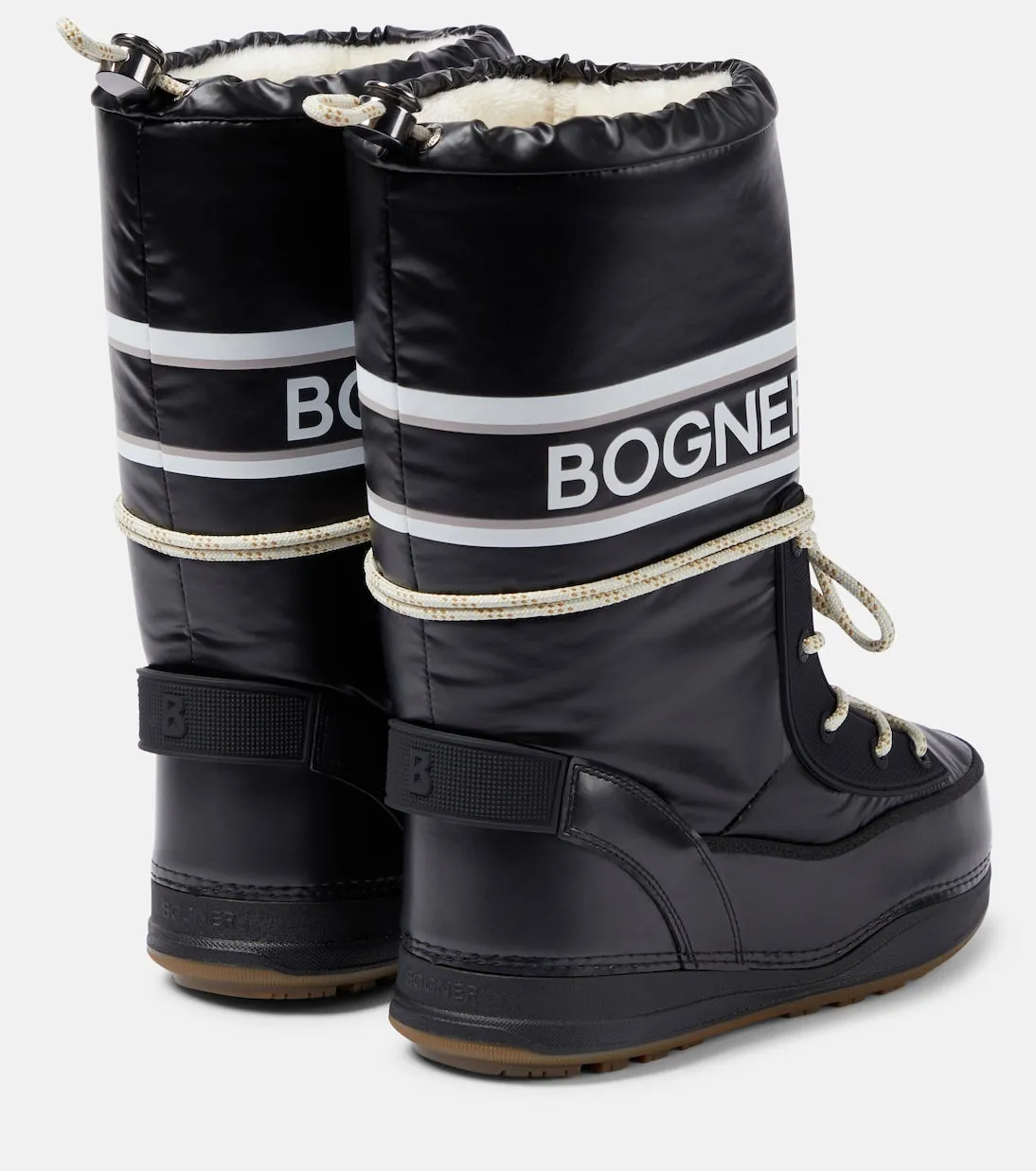 Les arcs 1d faux leather Bogner boots, black