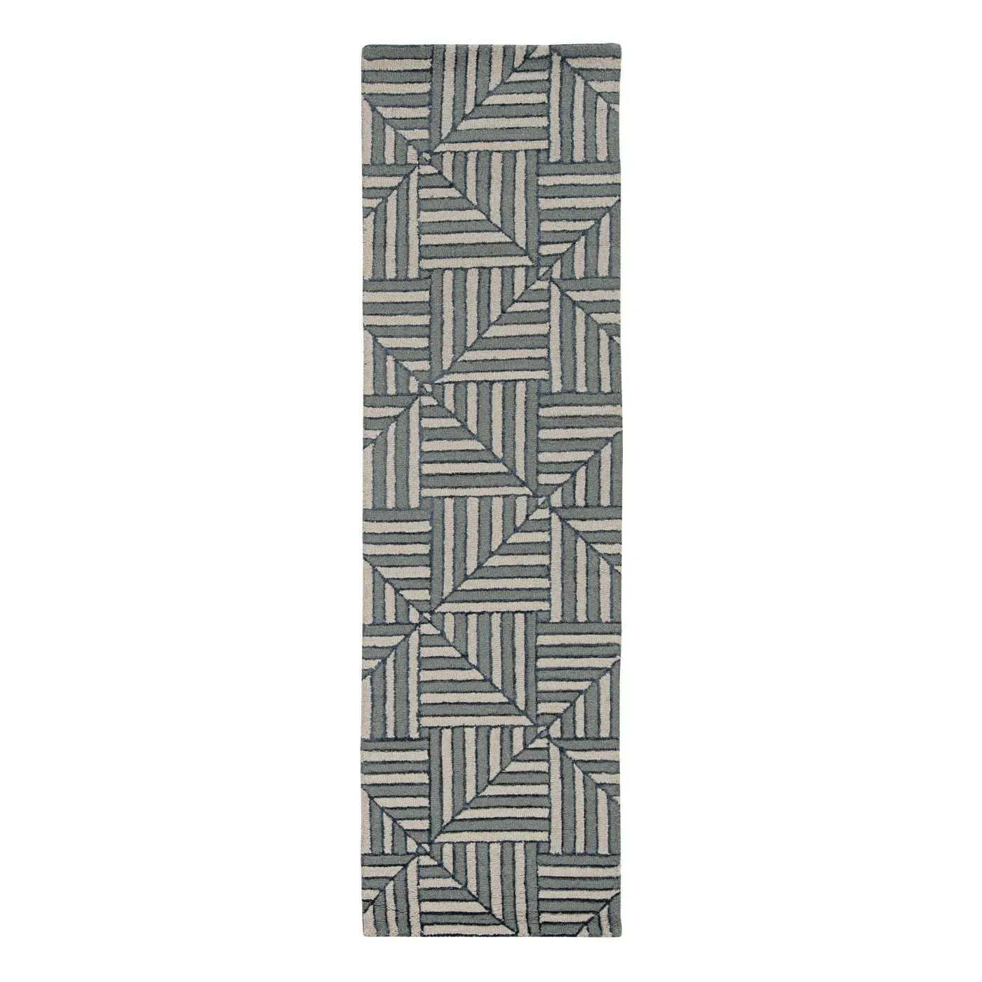 Libby Langdon Upton 4304 Navy/Charcoal Diagonal Tile Area Rug