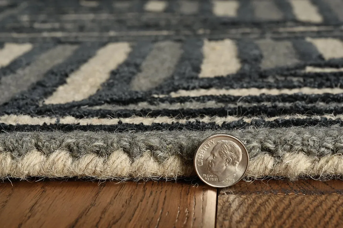 Libby Langdon Upton 4304 Navy/Charcoal Diagonal Tile Area Rug