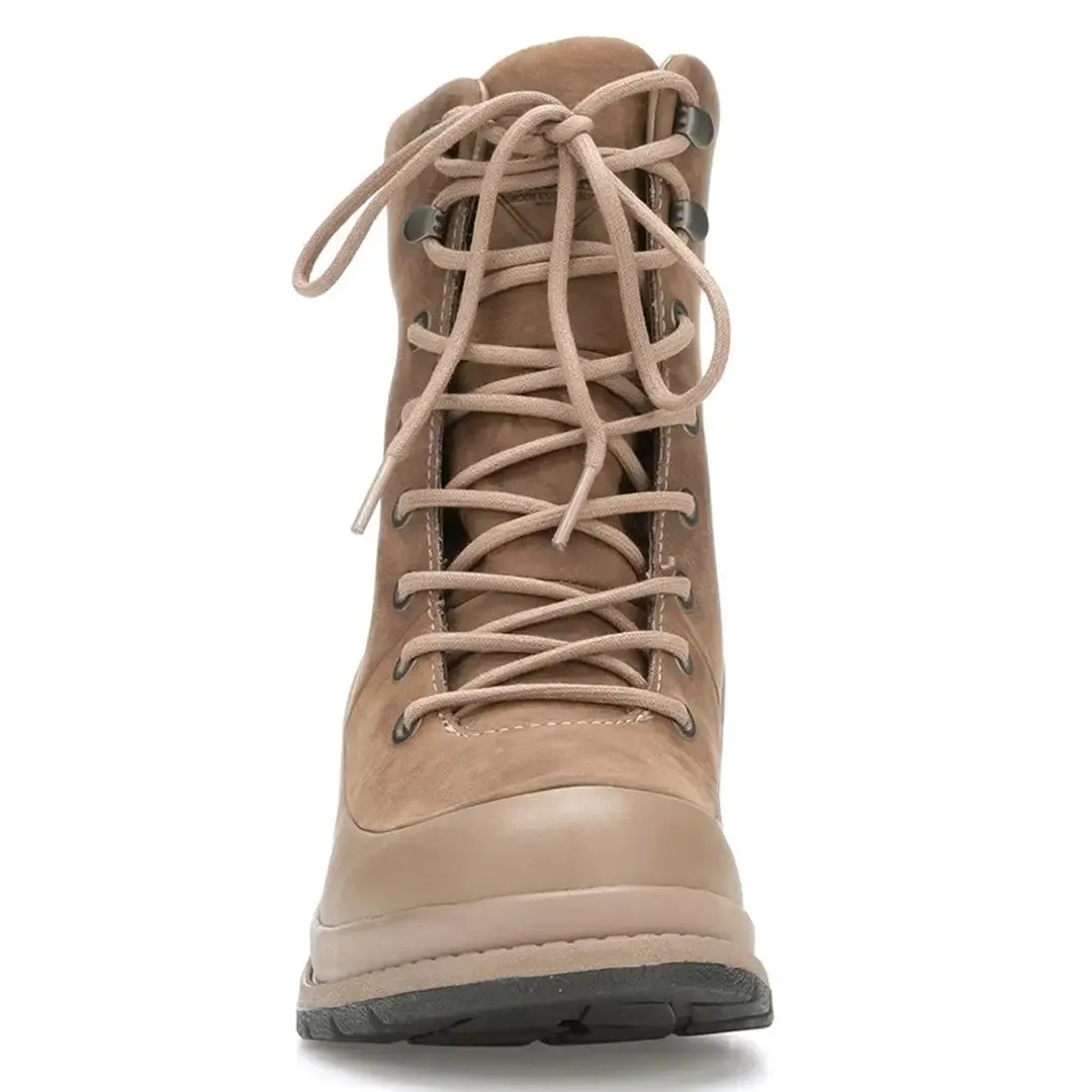 Liberty Leather Wedge Ankle Boots - Taupe by Muckboot