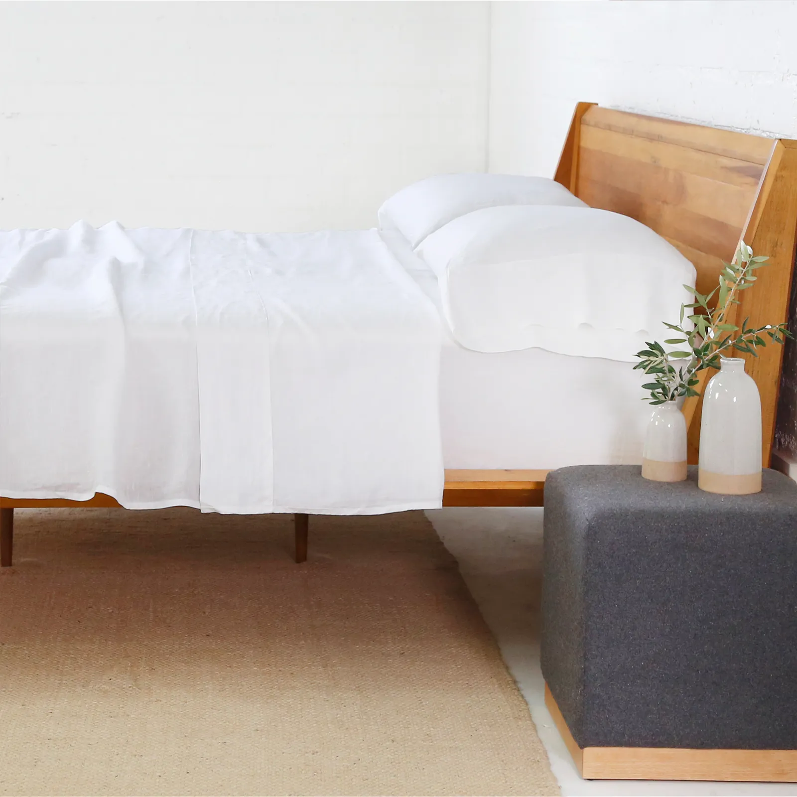 Linen Sheet Set - White