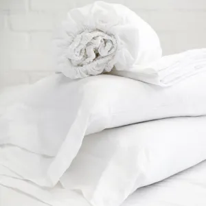 Linen Sheet Set - White