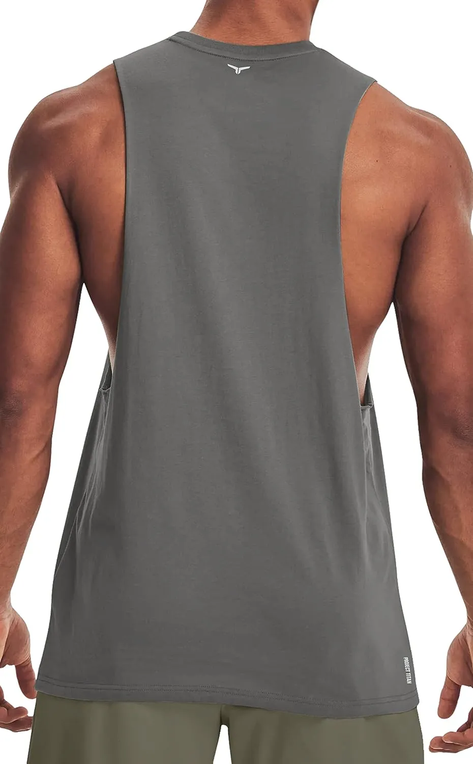 Men's Belief Drop Arm Tank Top Sleeveless Muscle T Shirts Gym Workout Stringers